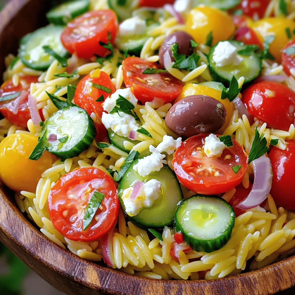 Mediterranean Orzo Pasta Salad Flavorful and Fresh Dish