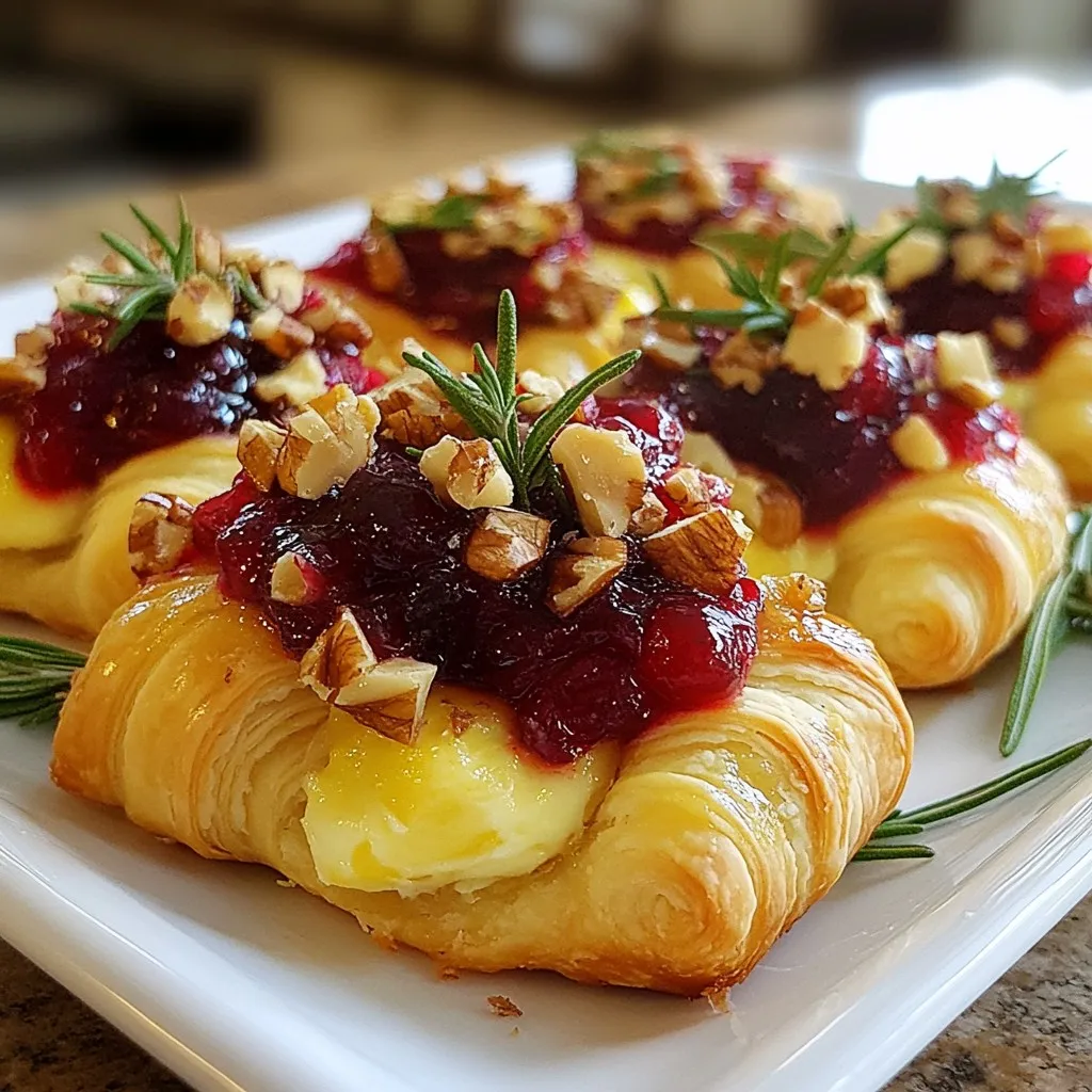 Cranberry Brie Crescent Bites Tasty Holiday Treat