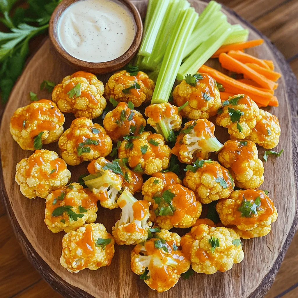 Buffalo Cauliflower Bites Tasty and Easy Snack Recipe