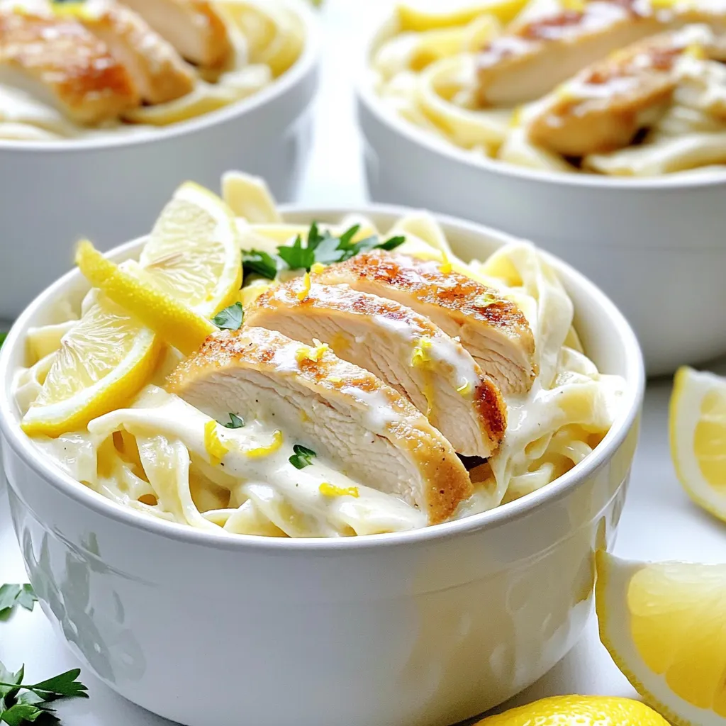 Minute Creamy Lemon Garlic Chicken Pasta Delight