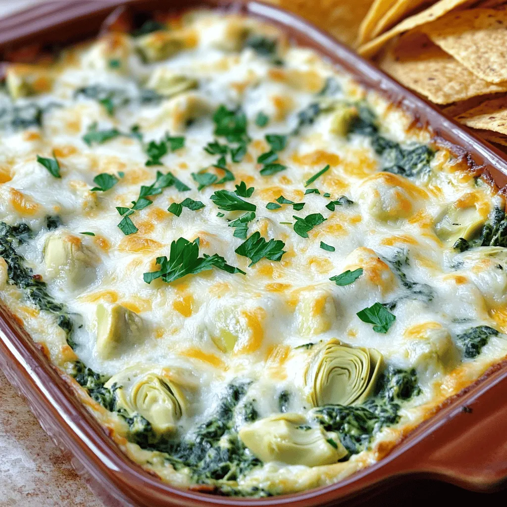 Creamy Spinach and Artichoke Dip Flavorful Delight