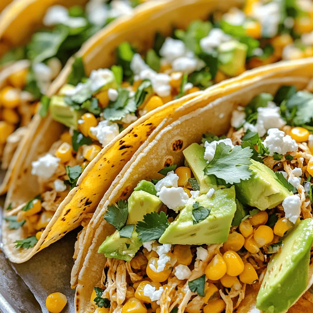 Street Corn Chicken Tacos Flavorful and Easy Recipe