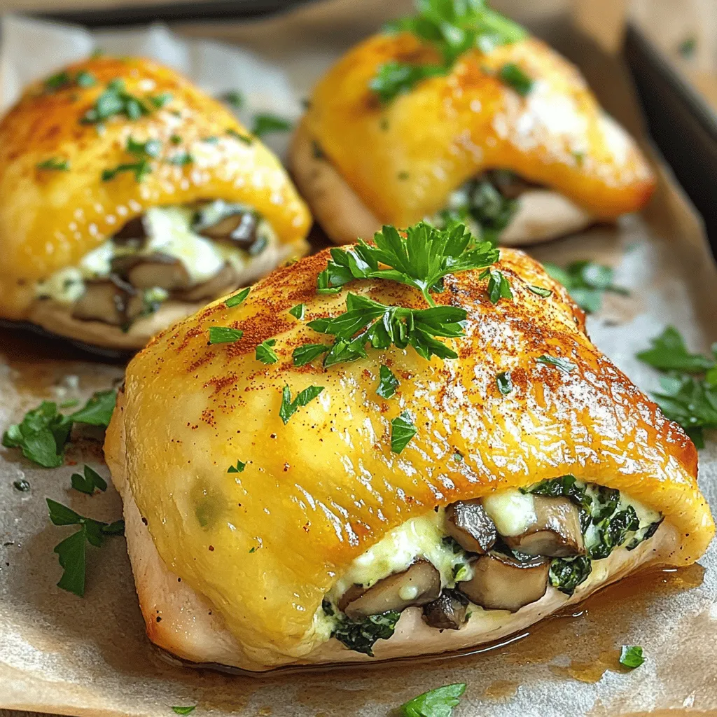 Healthy Mushroom Stuffed Chicken Breast Recipe Delight