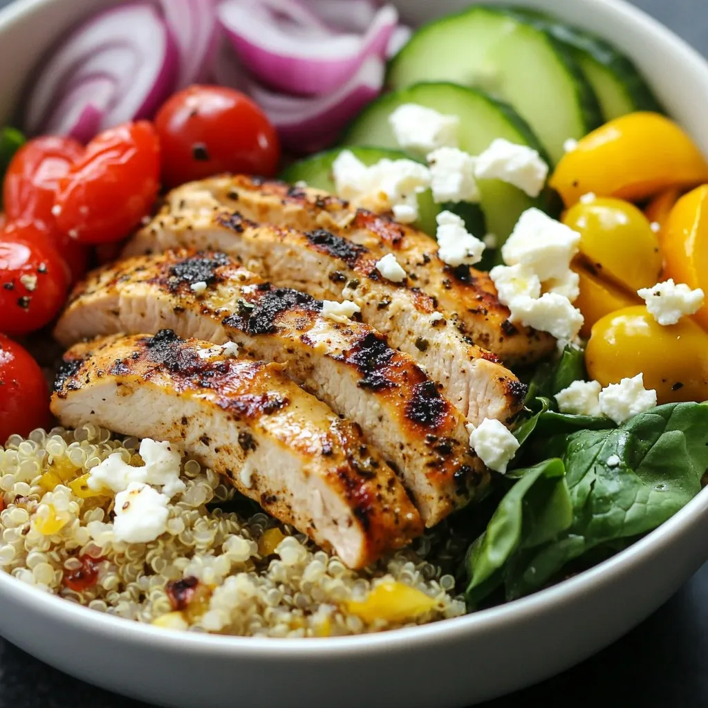Greek Chicken Gyro Bowls Flavorful and Easy Recipe