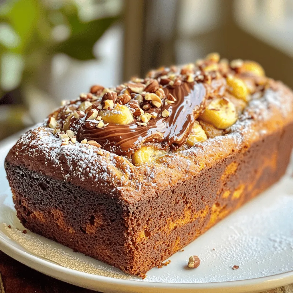 Nutella-Stuffed Banana Bread Irresistible Delight