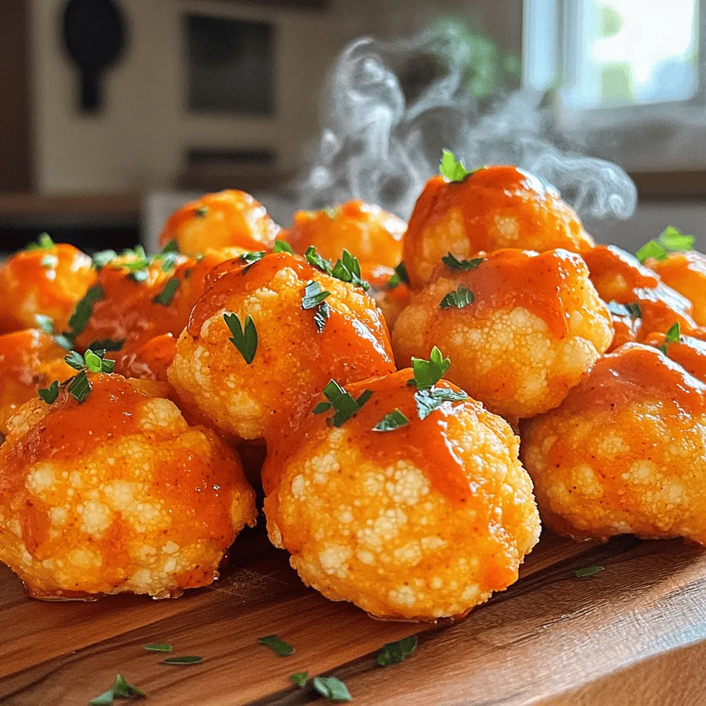 Buffalo Cauliflower Bites Tasty and Healthy Snack
