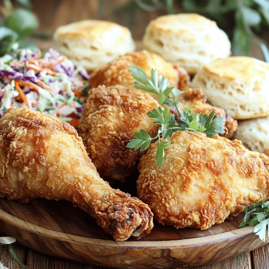 To make crispy fried chicken, you need a few simple ingredients. Here’s what you’ll need: