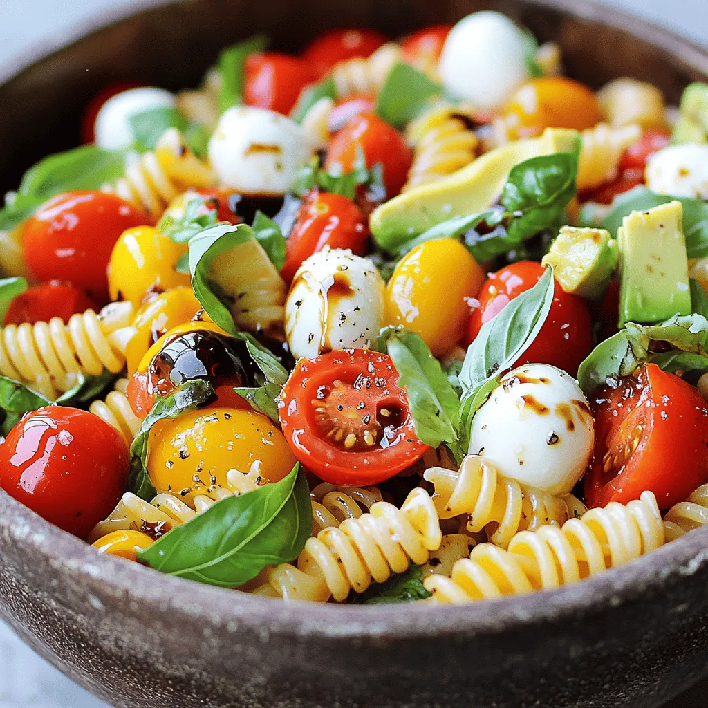 Simple Caprese Pasta Salad Fresh and Flavorful Dish