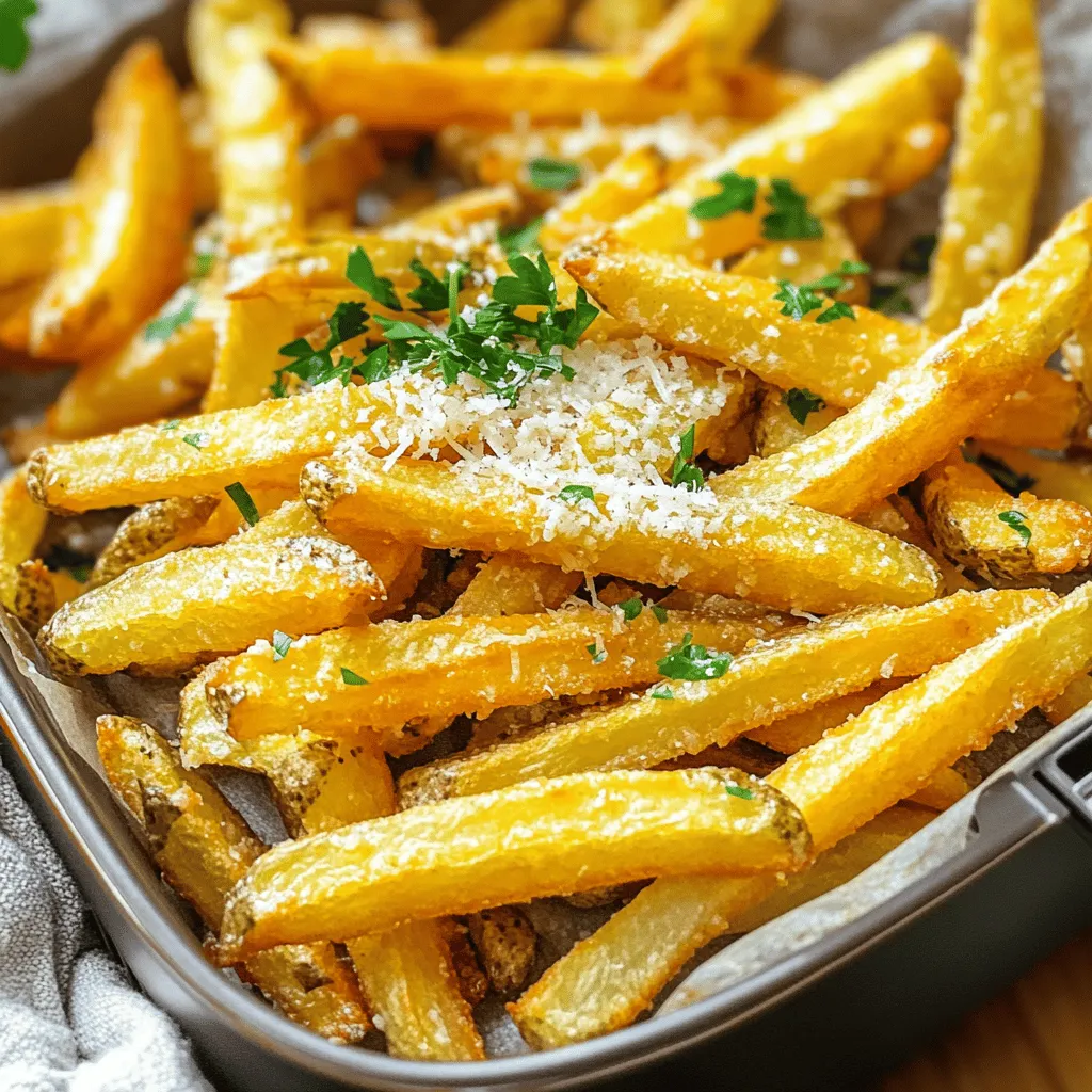 Air Fryer Garlic Parmesan Fries Tasty and Simple Snack