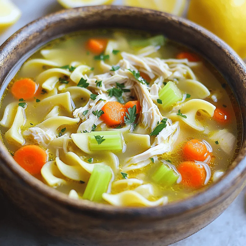 Classic Chicken Noodle Soup Comforting and Hearty Meal
