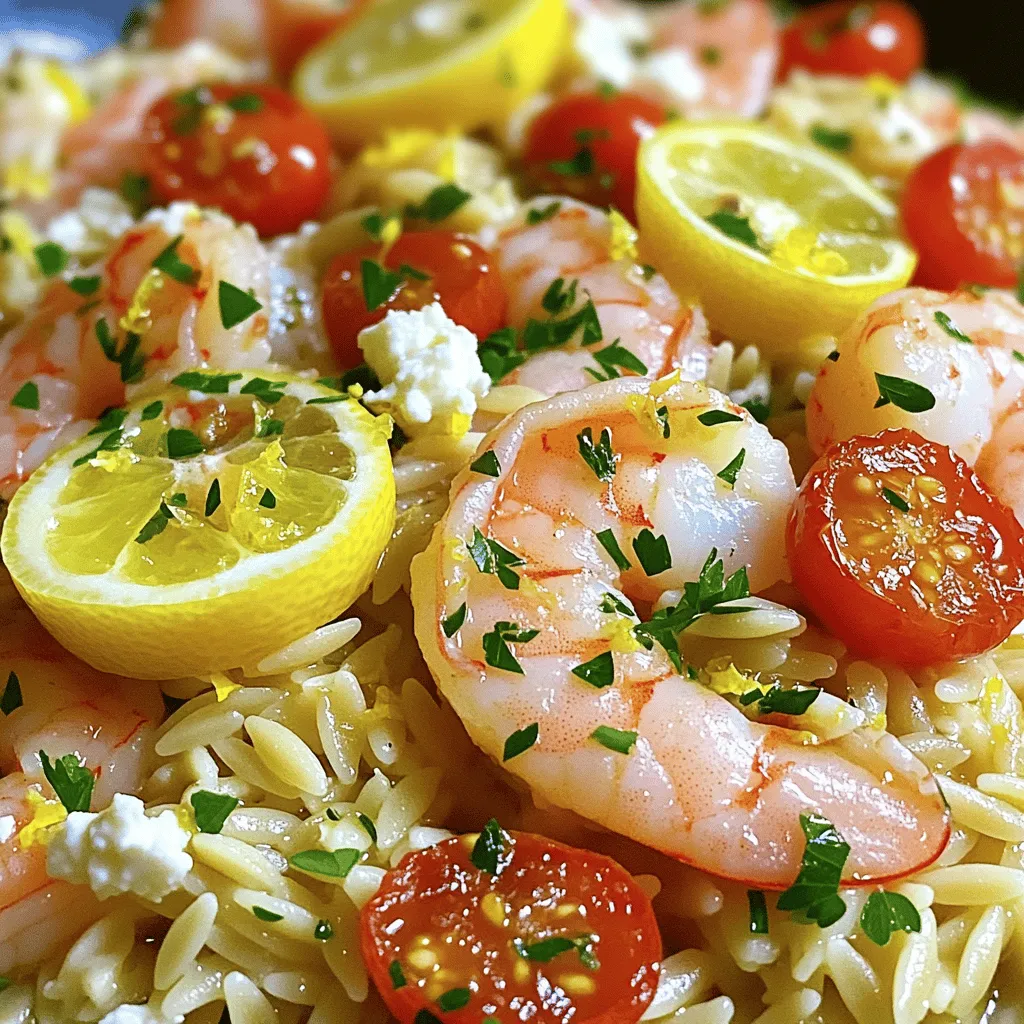 Lemon Garlic Shrimp &#038; Orzo Flavorful Dinner Delight
