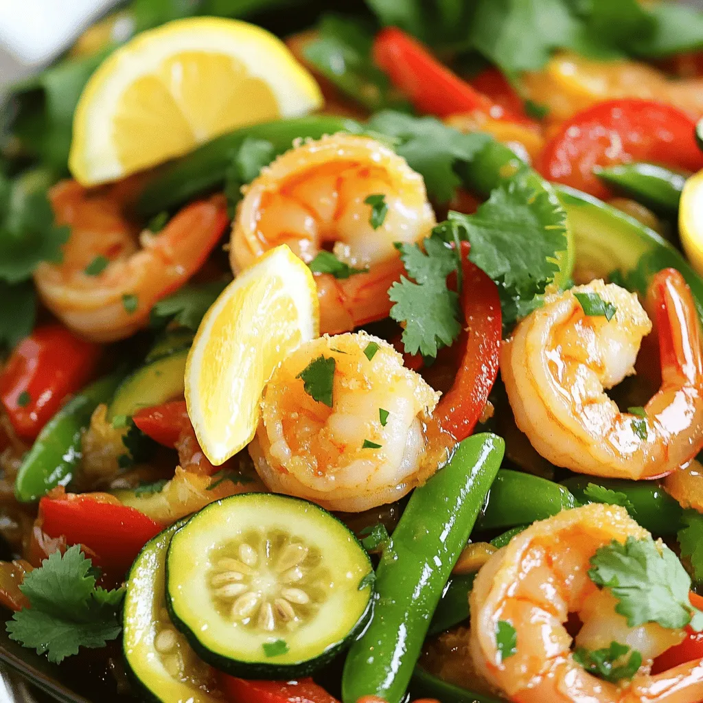 Lemon Garlic Shrimp Stir Fry Quick and Easy Meal