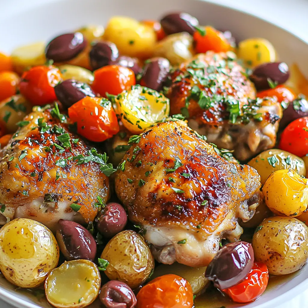 One-Pan Greek Chicken Potatoes Tasty and Simple Meal