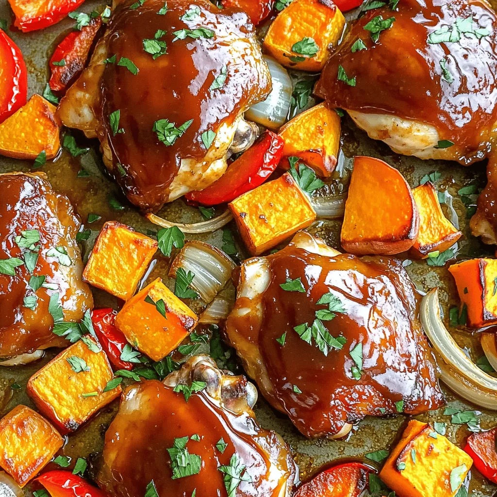 Sheet Pan BBQ Chicken Sweet Potatoes Simple Meal