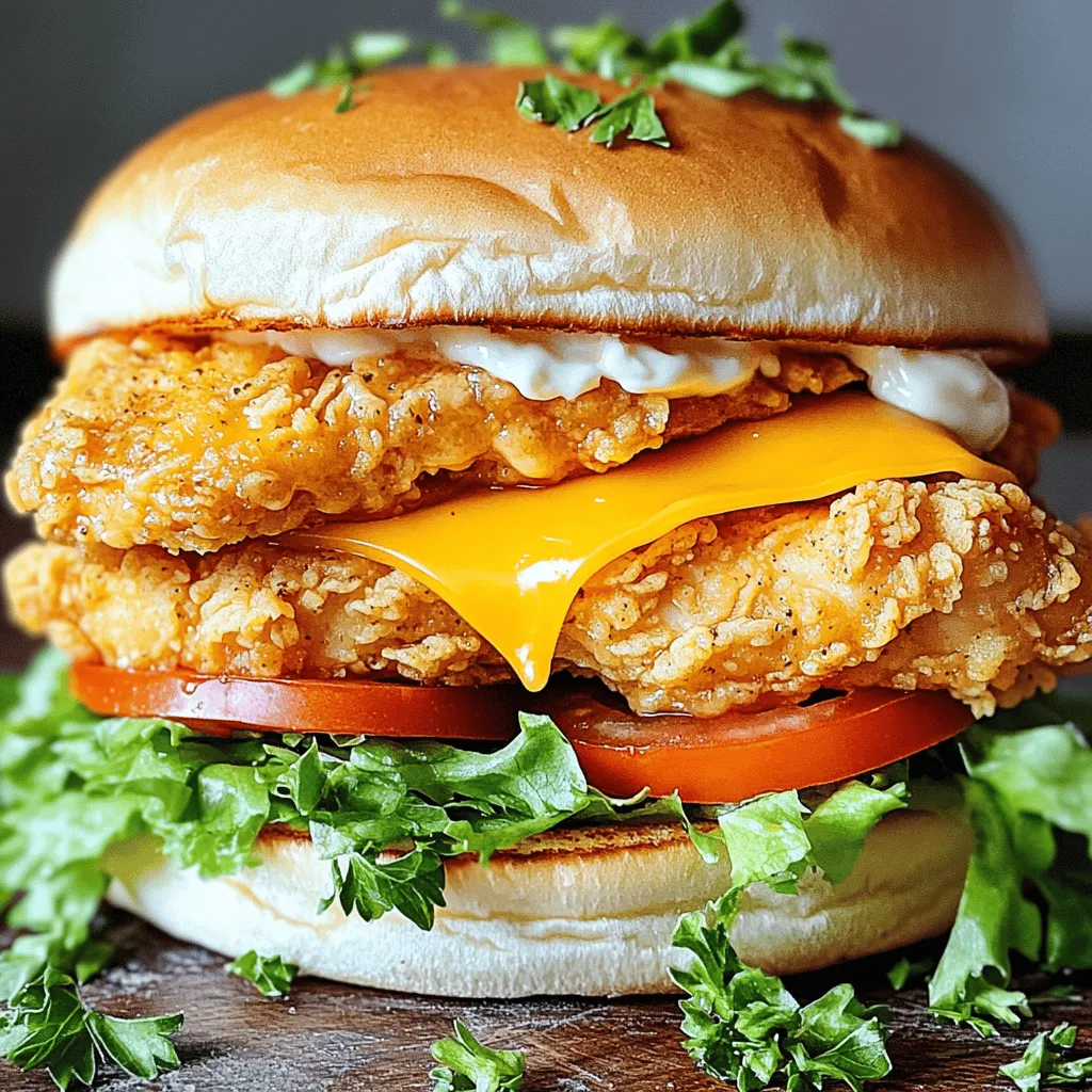 Crispy Garlic Chicken Sandwich Flavorful and Easy Meal
