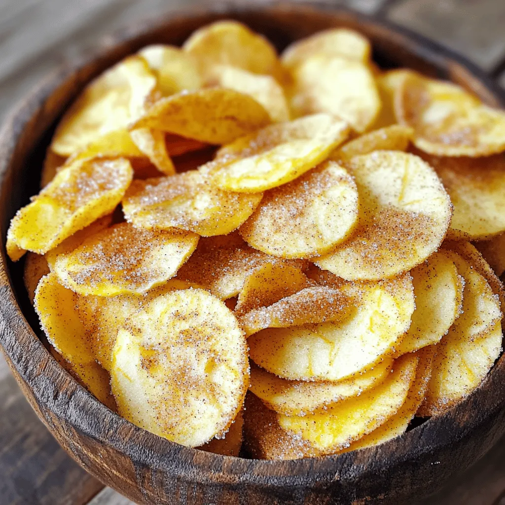 Cinnamon Sugar Apple Chips Crunchy and Irresistible Snack