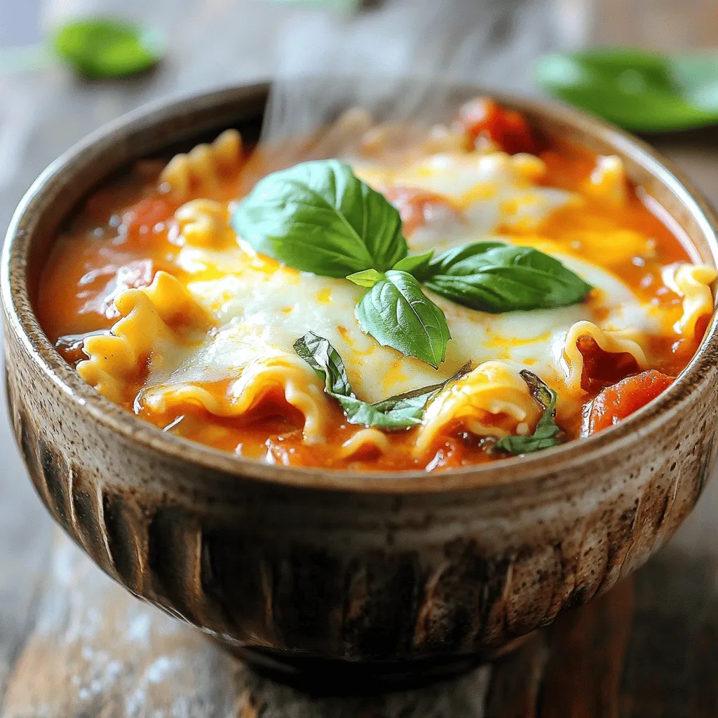 One Pot Lasagna Soup Rich and Flavorful Comfort Food