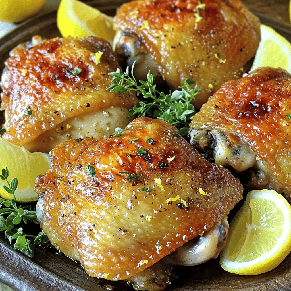 Lemon Garlic Roasted Chicken Thighs Flavorful Delight
