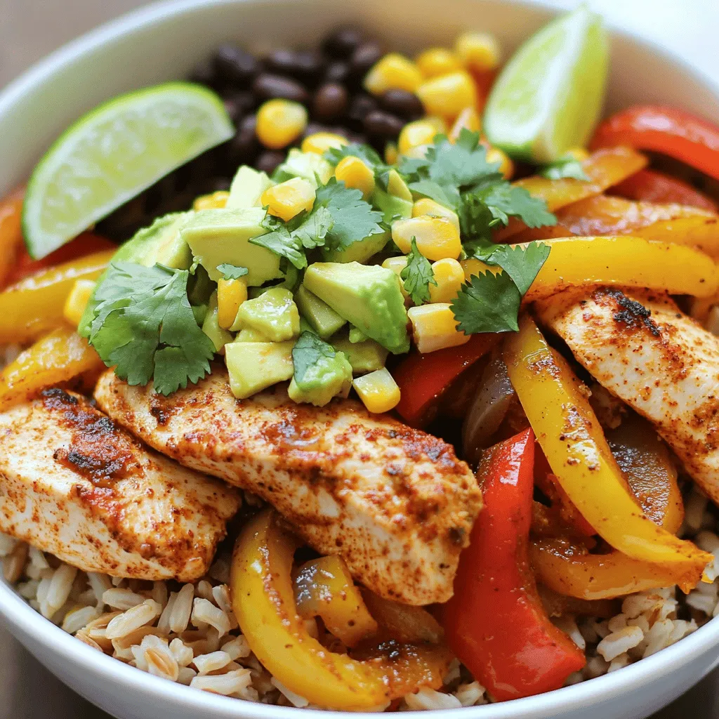 Easy Chicken Fajita Bowls Simple and Tasty Meal