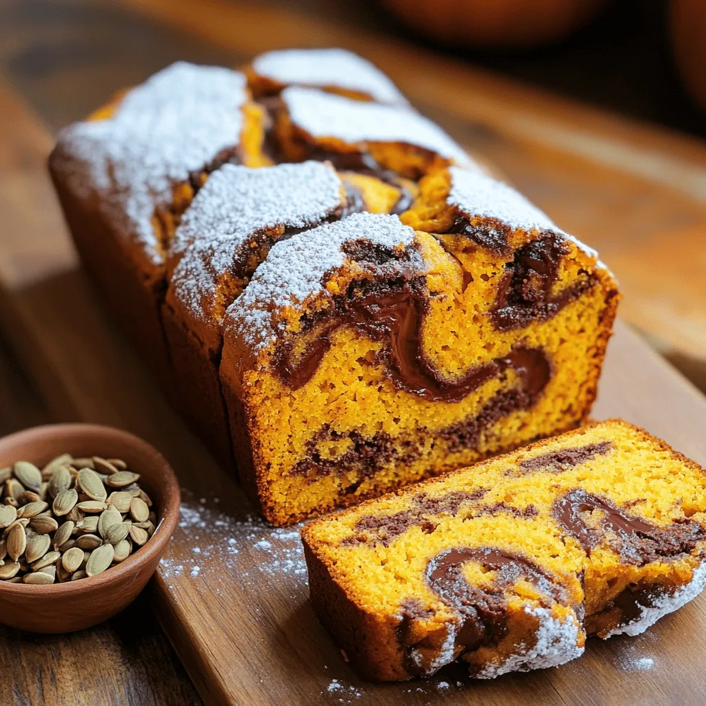 Nutella Swirl Pumpkin Bread Irresistible Dessert Treat