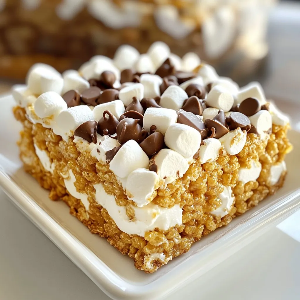 S&#8217;mores Rice Krispie Treats Easy and Delicious Recipe