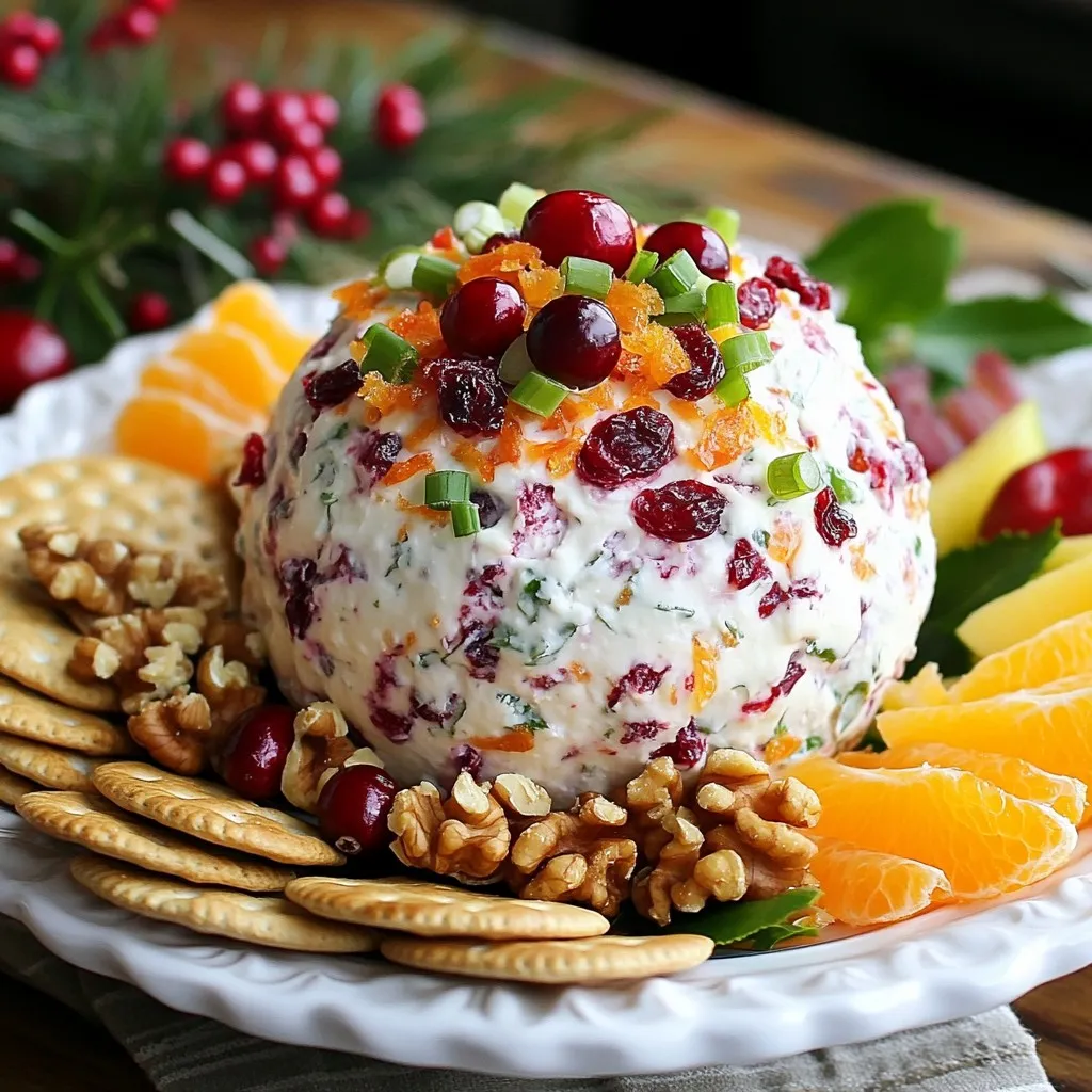 Cranberry Orange Cheese Ball Delightful Holiday Spread