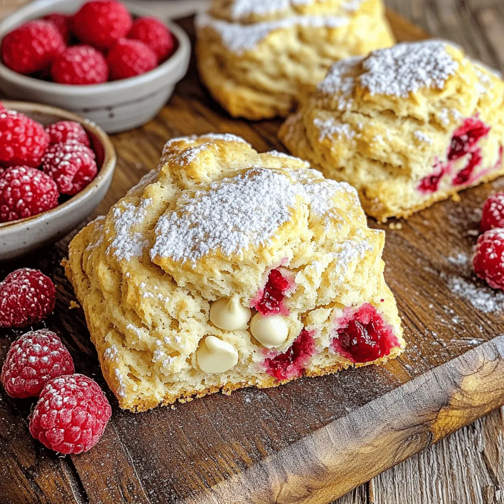 Raspberry White Chocolate Scones Delightful and Easy Recipe