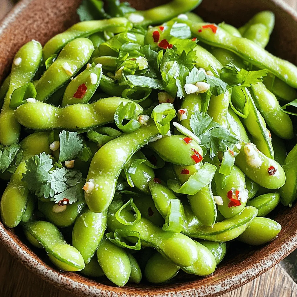 Spicy Garlic Edamame Flavorful and Easy Snack Recipe