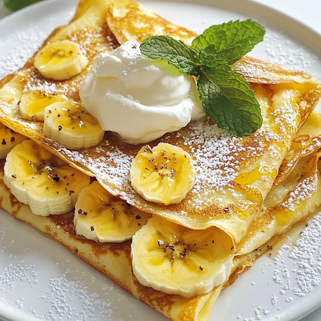Irresistible Banana Nutella Crepes Easy and Delicious Recipe