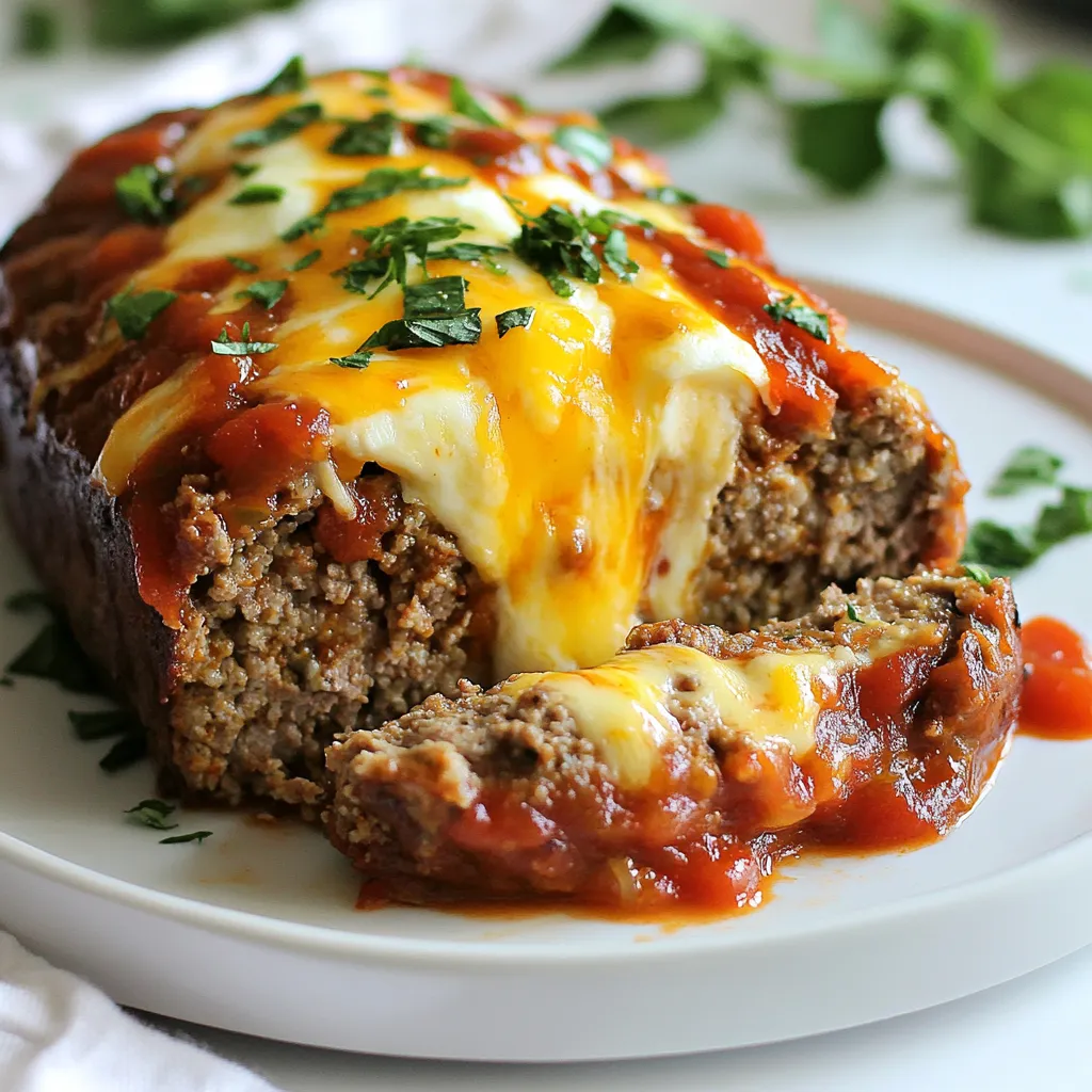 Stuffed Italian Meatloaf Easy and Tasty Recipe