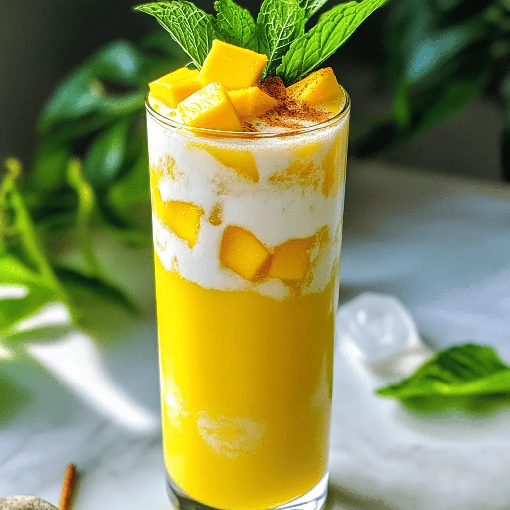Mango Coconut Chai Cooler Refreshing Summer Drink