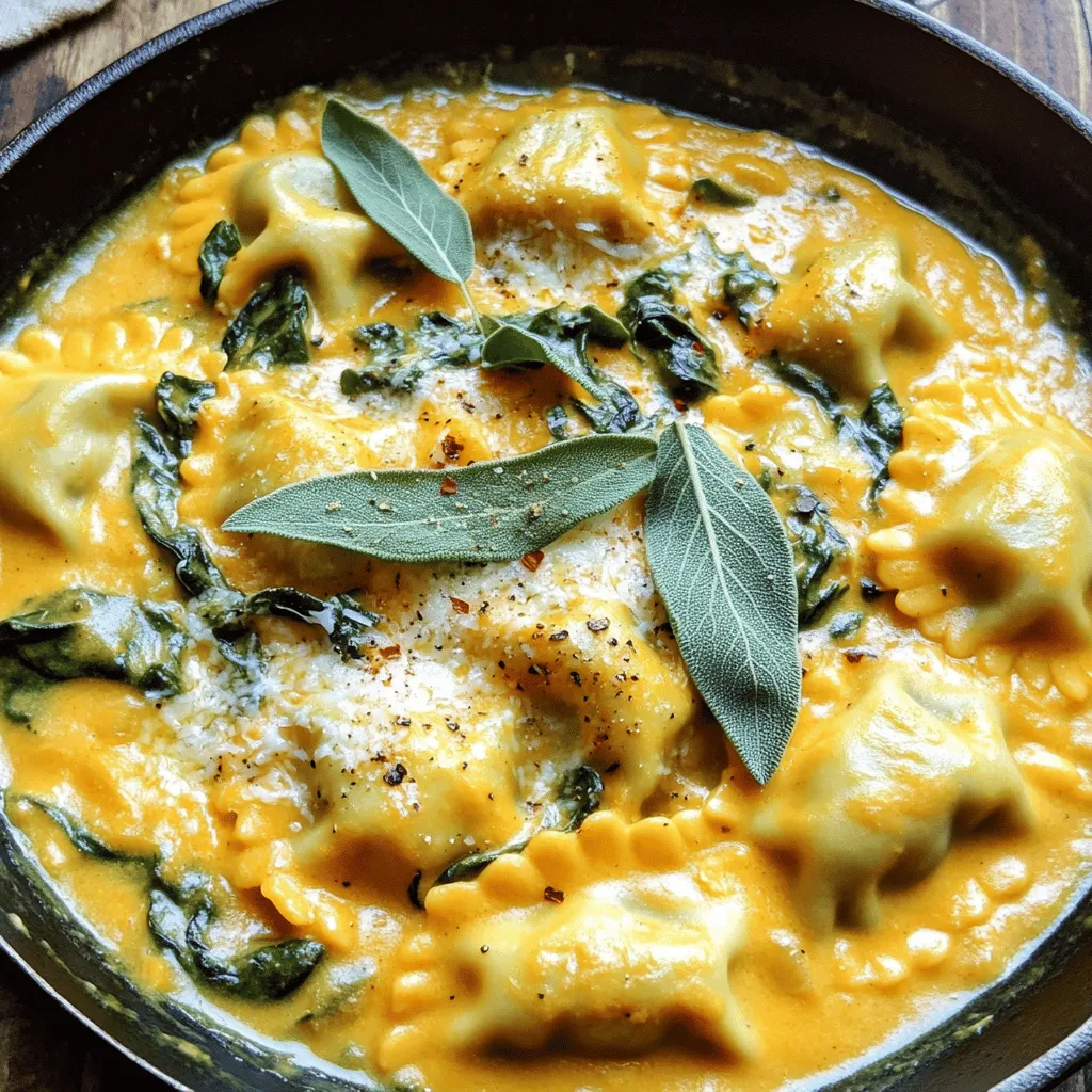 Creamy Pumpkin Sage Ravioli Skillet Flavor Boost