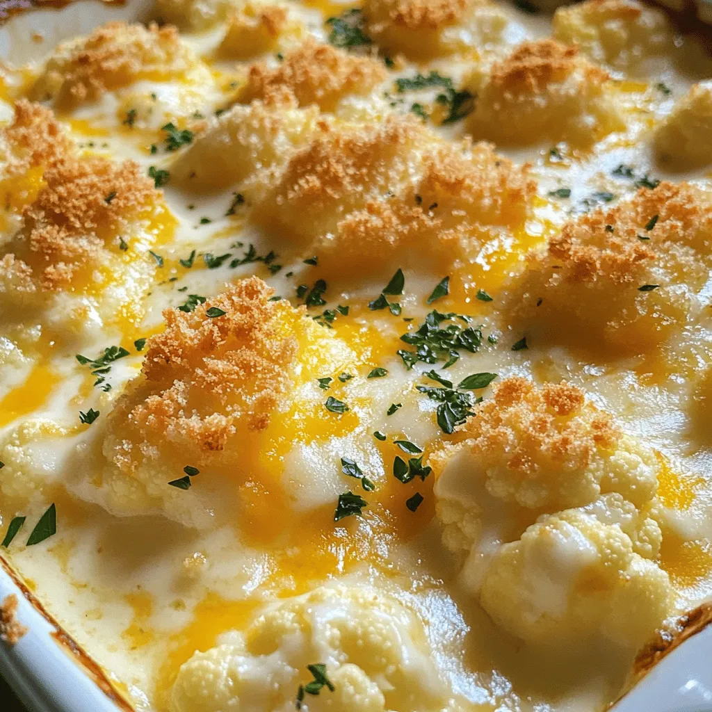 Cheesy Cauliflower Bake Creamy Comfort Food Dish