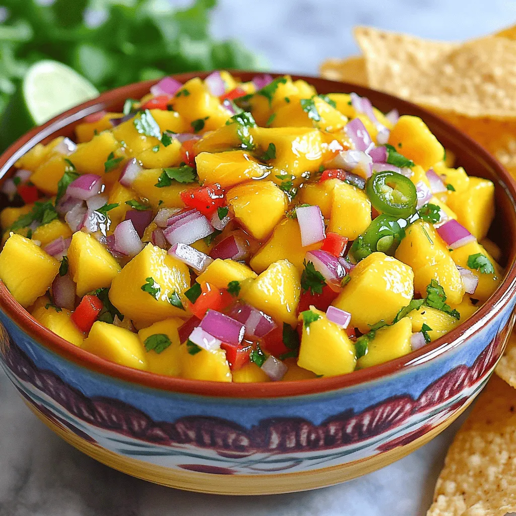 Spicy Mango Salsa Tangy and Tasty Summer Dip