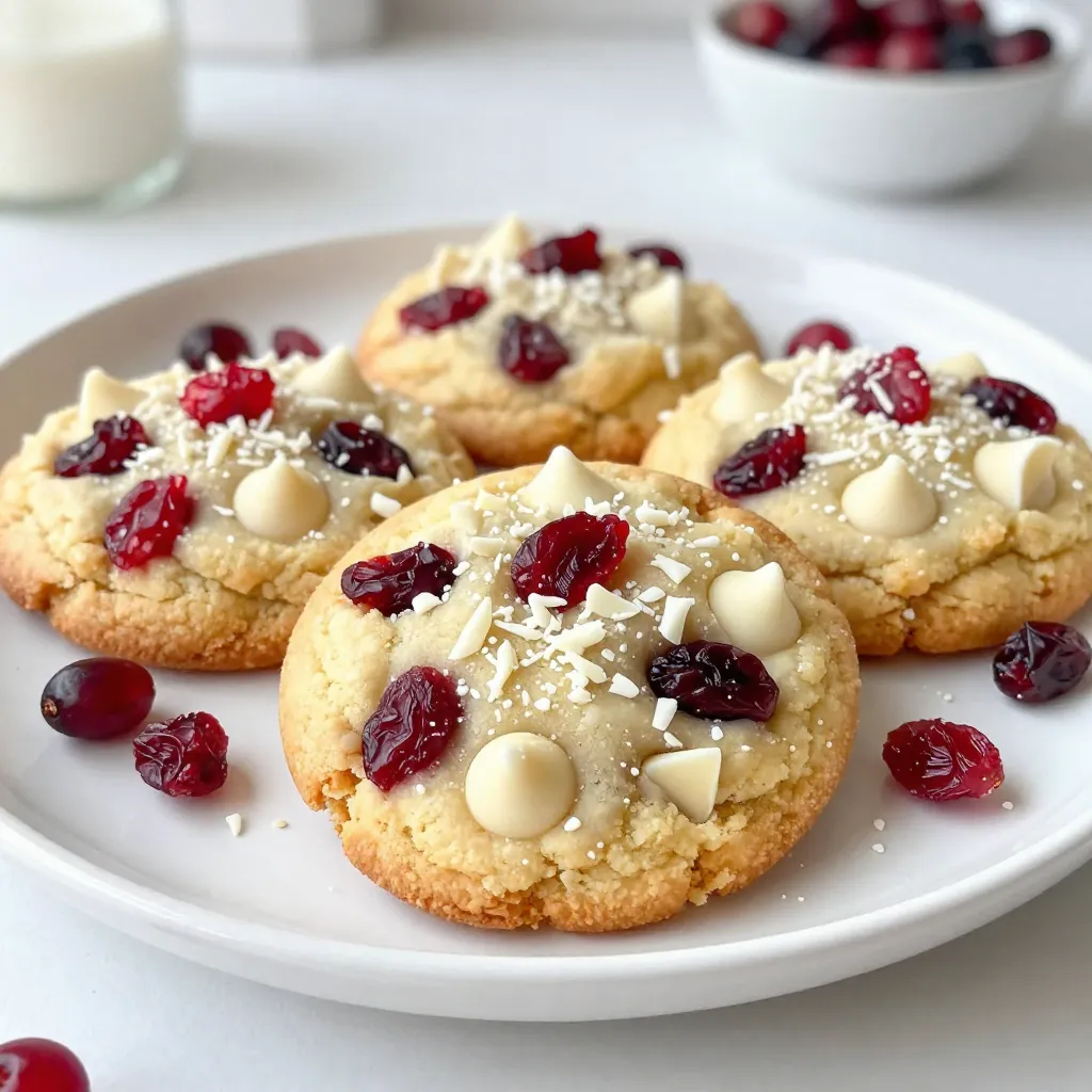 White Chocolate Cranberry Cookies Delightful Treat