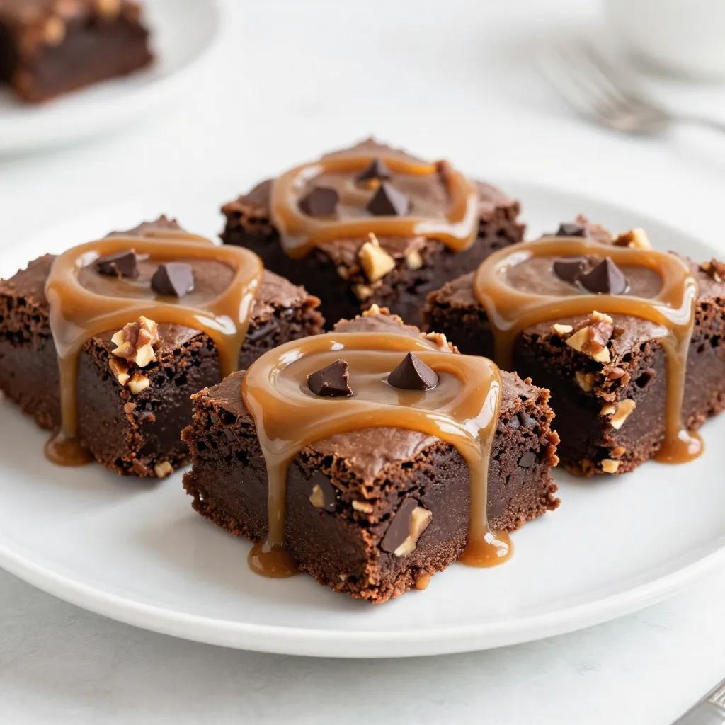 Caramel Pecan Turtle Brownies Delightful Treat Recipe
