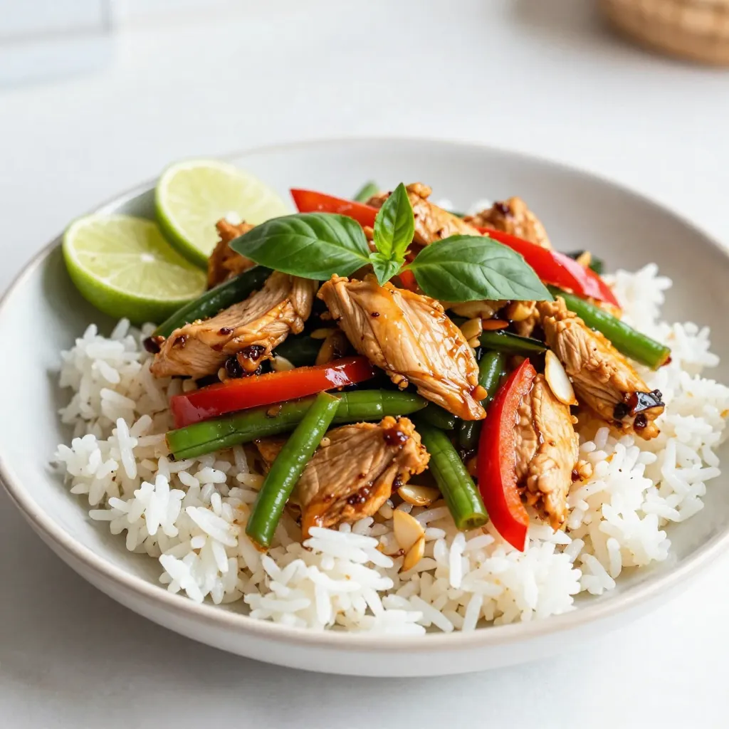Spicy Thai Basil Chicken Flavorful and Quick Meal