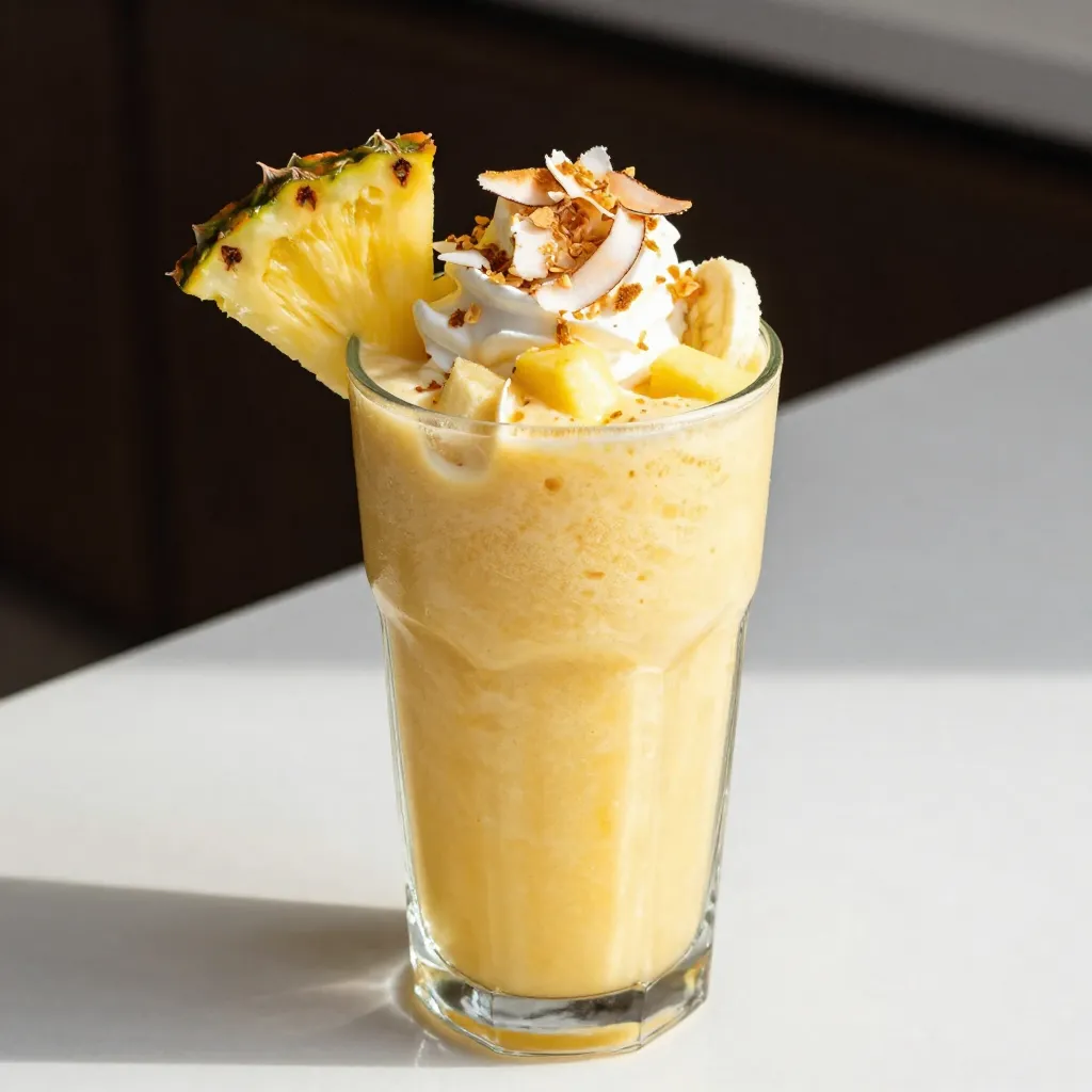 Pineapple Coconut Smoothie Refreshing and Nourishing Drink