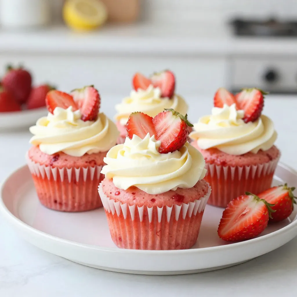 Strawberry Lemonade Cupcakes Flavorful Delight Recipe