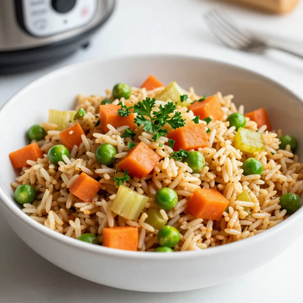 Instant Pot Brown Rice Pilaf Simple and Flavorful Dish