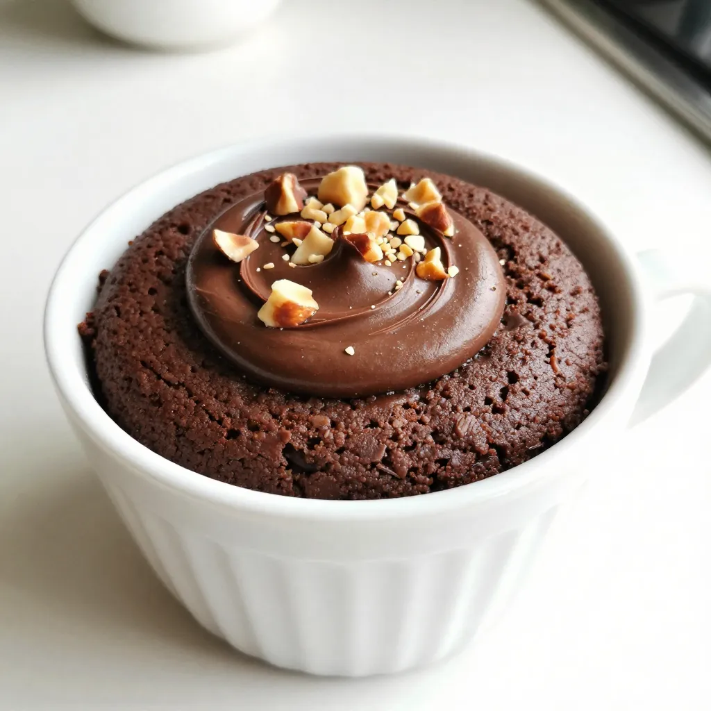 Chocolate Hazelnut Mug Cake Delightfully Simple Treat