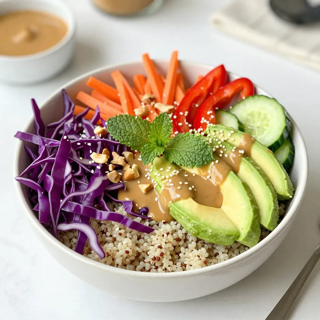 Rainbow Spring Roll Bowls Bright and Flavorful Meal