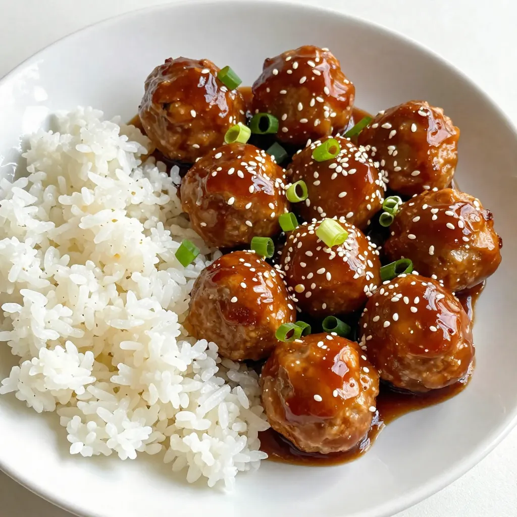 Chicken Teriyaki Meatballs Flavorful Easy Recipe