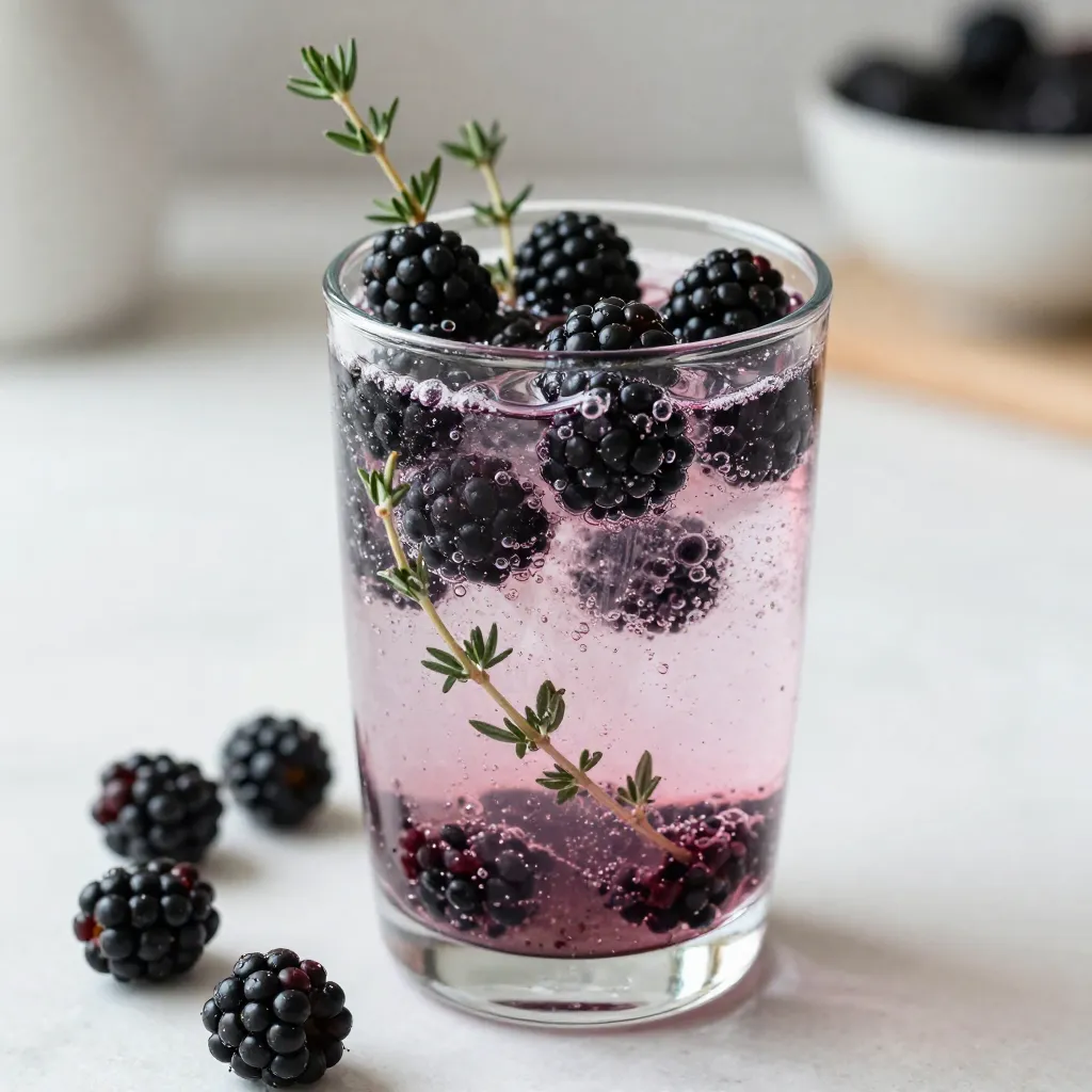 Blackberry Thyme Mocktail Refreshing and Simply Delicious