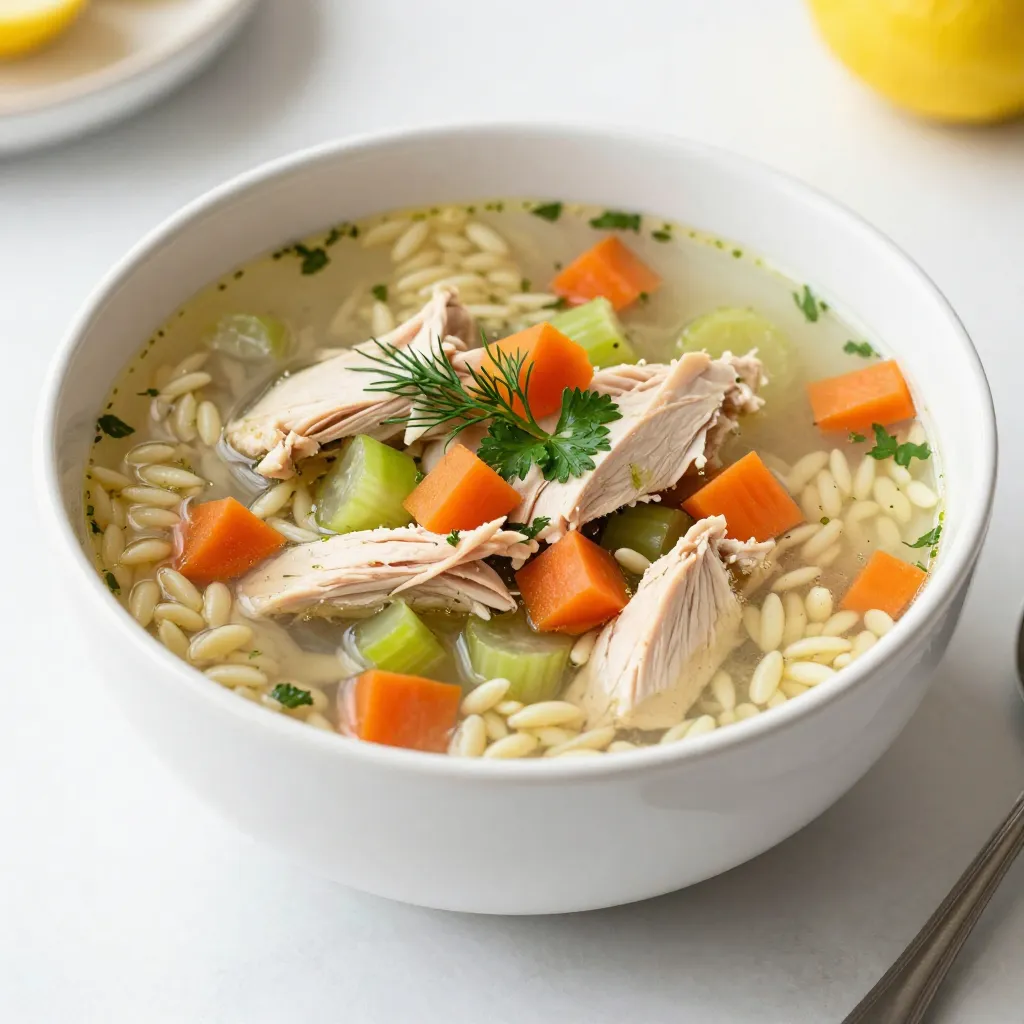 Greek Lemon Chicken Soup Comforting and Simple Recipe