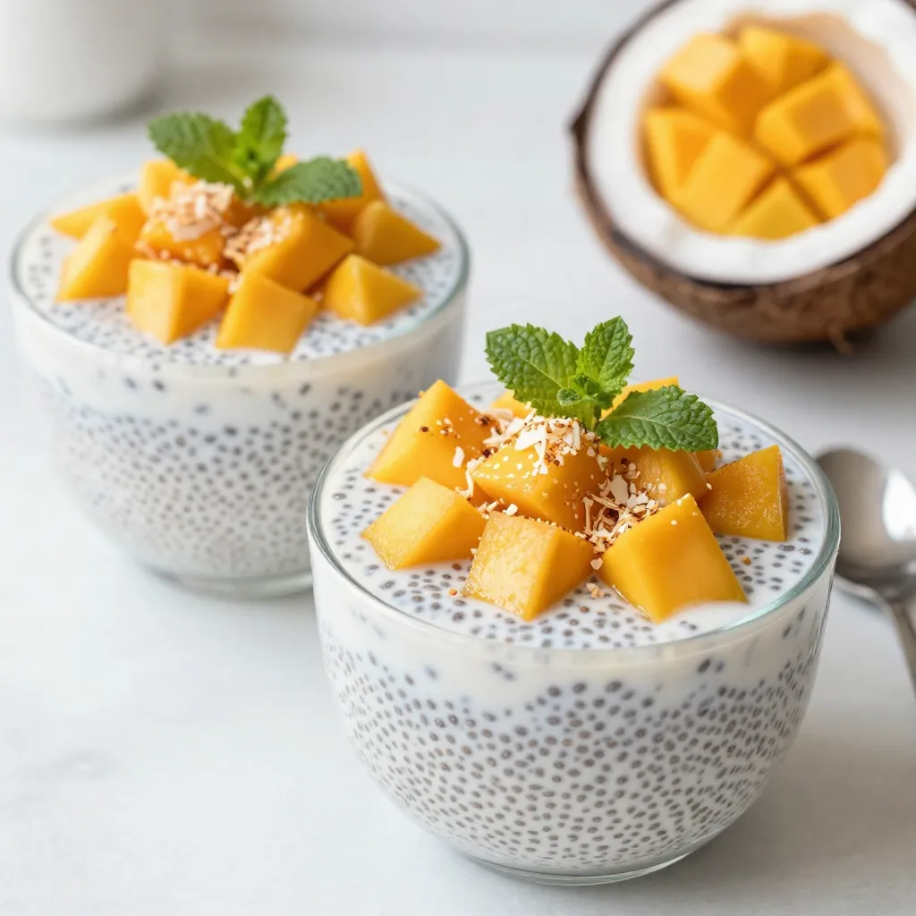 Mango Coconut Chia Pudding Easy and Healthy Delight