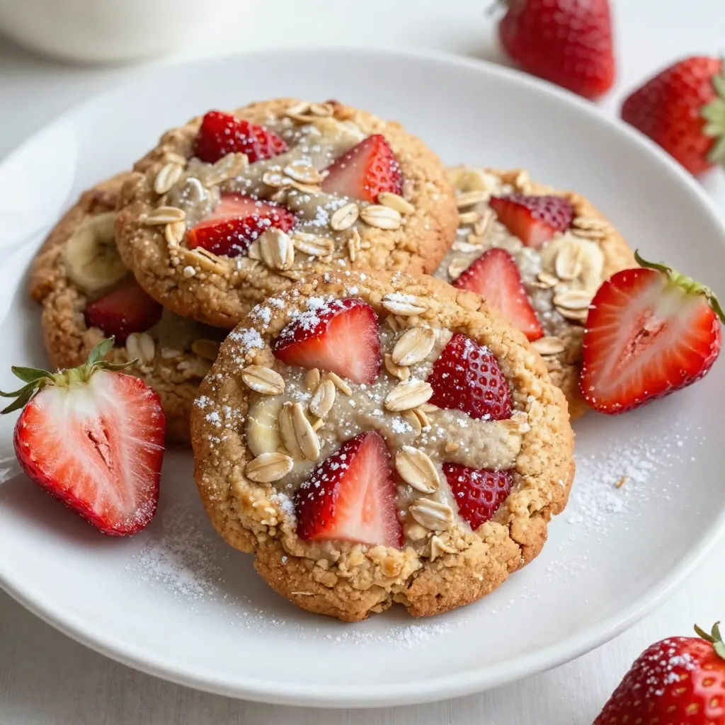 Strawberry Banana Oatmeal Cookies Delightful and Easy