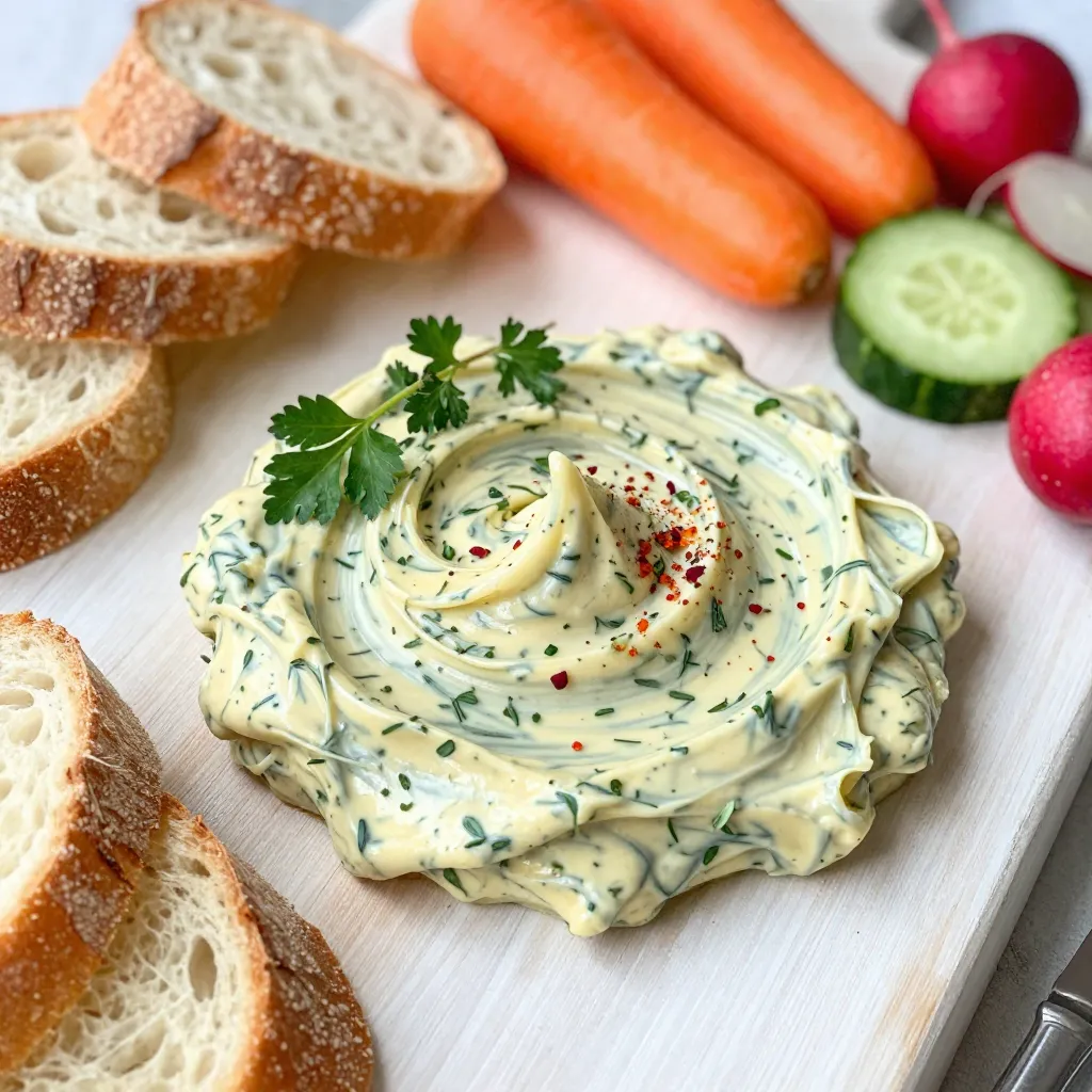 Garlic Herb Butter Board Perfect for Dipping Delight