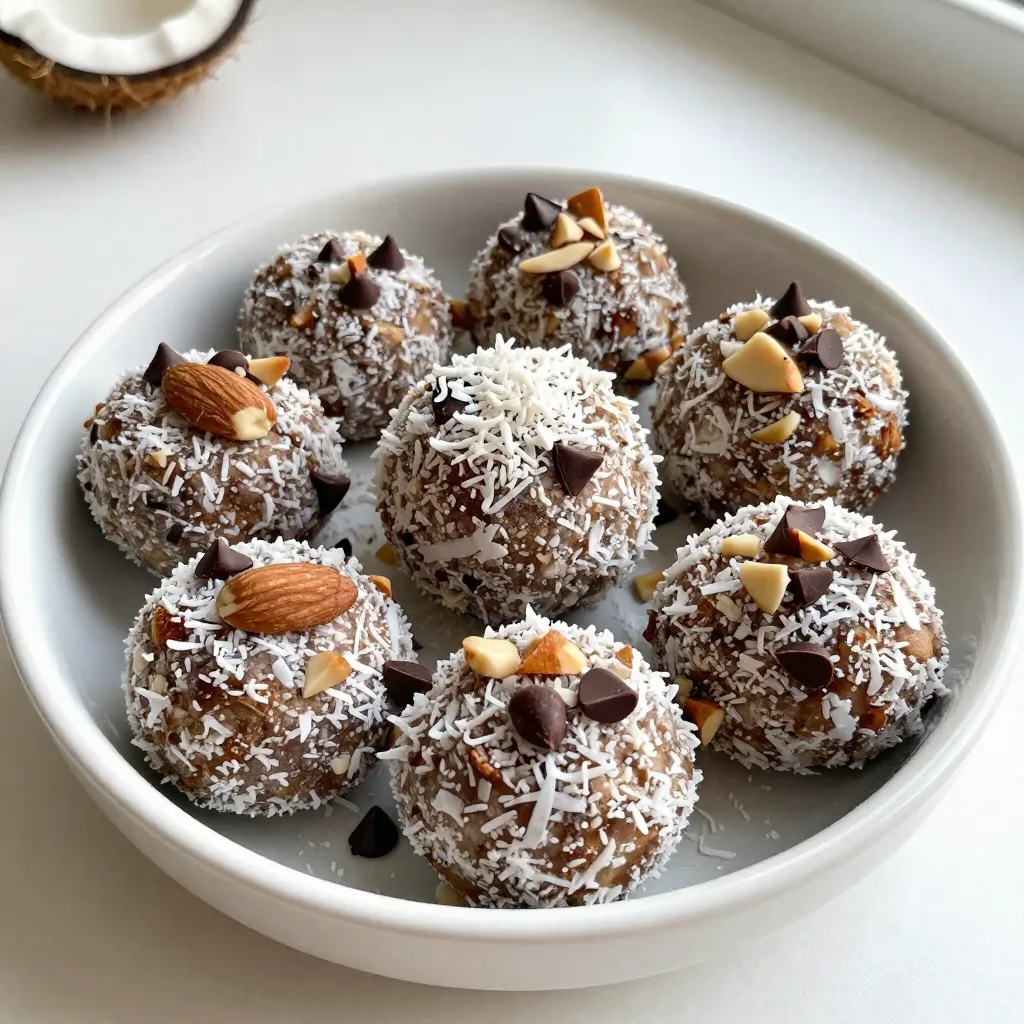 Coconut Almond Joy Energy Bites Easy and Tasty Snack