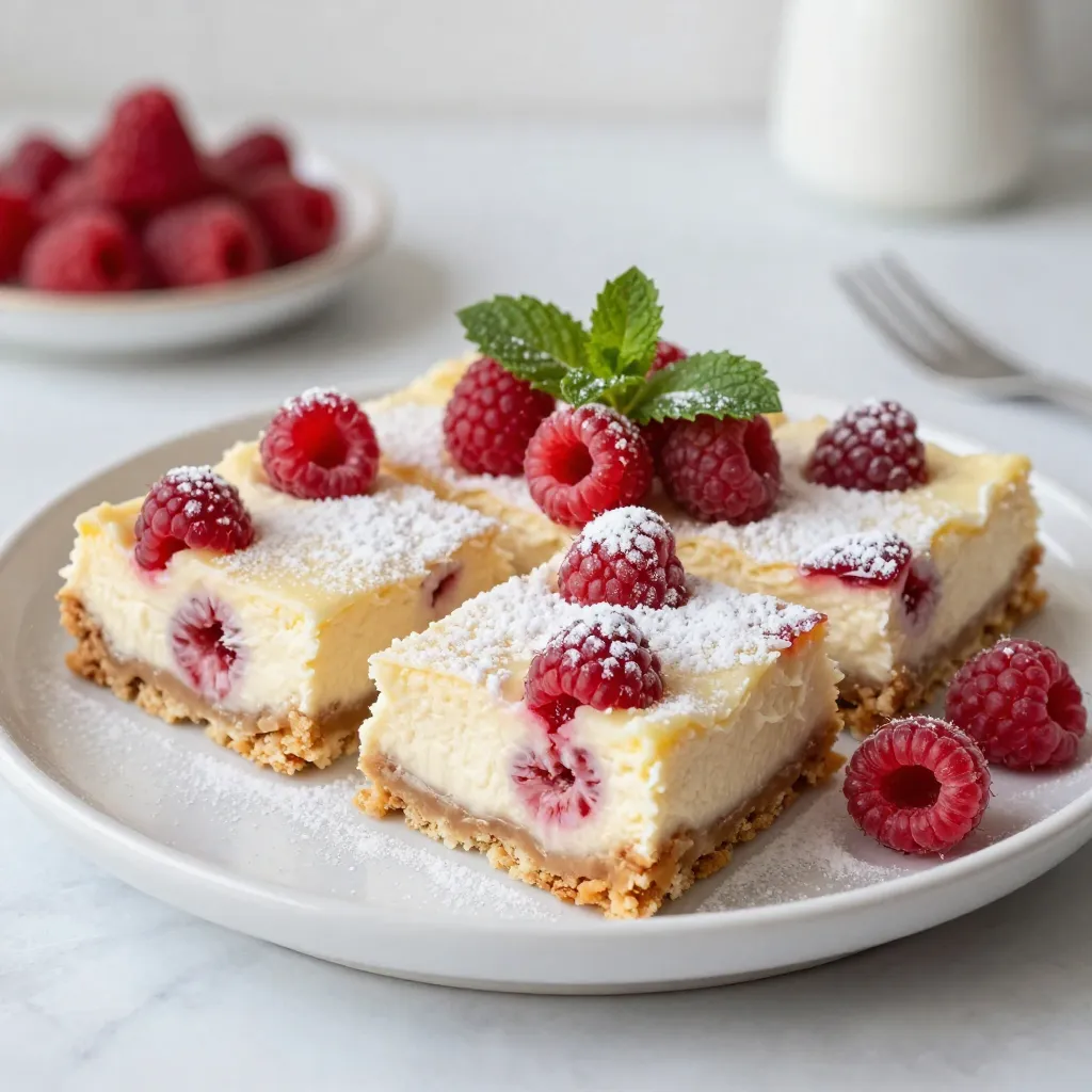 Lemon Raspberry Cheesecake Bars Delightful and Light